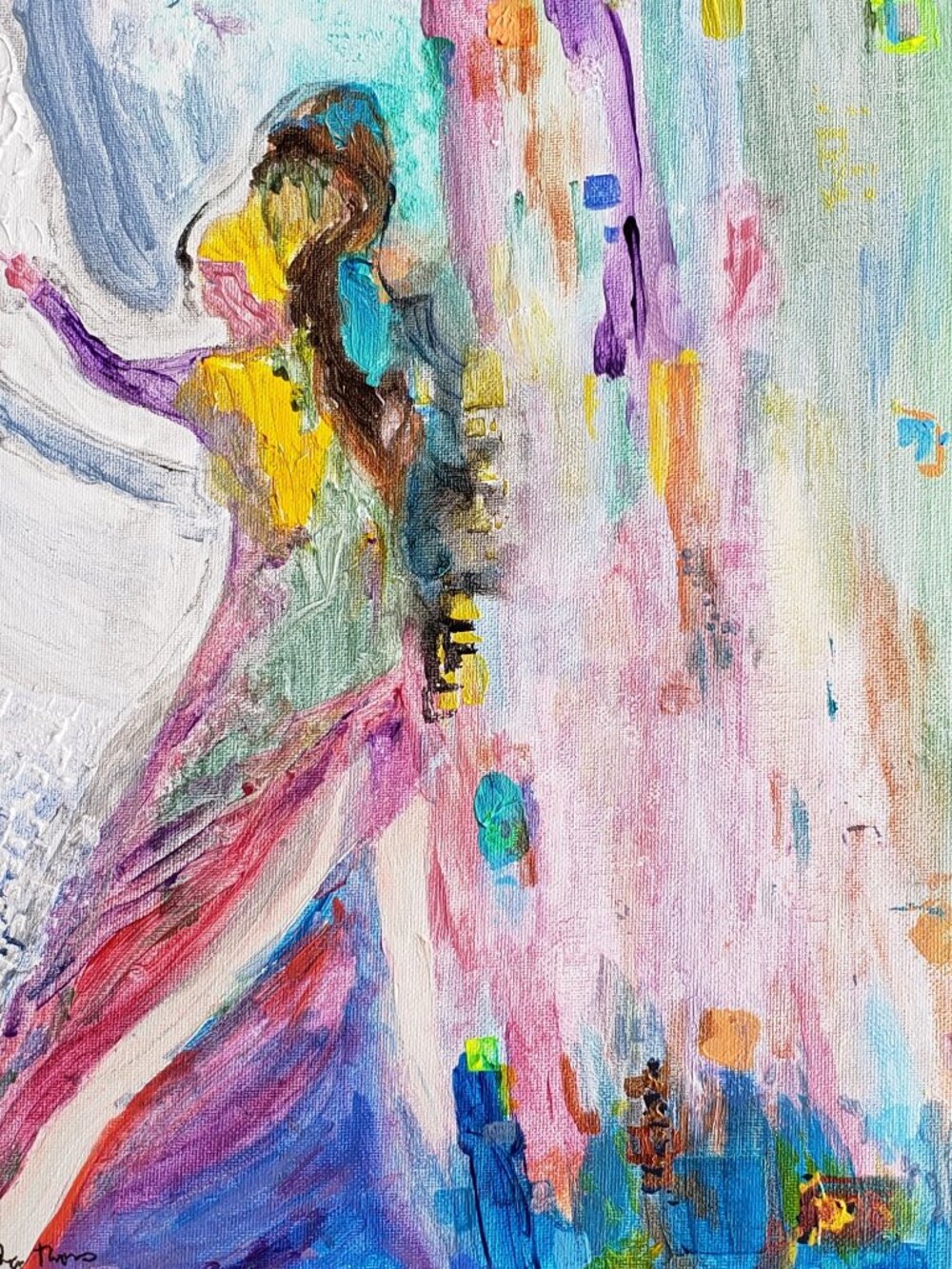 Hand pained on professional high-quality canvas, one-of-a-kind art.